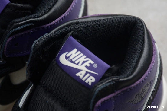 Retro Kid Jordan 'Court  1 OG Air Kids 555088-501 Purple' High 555088-501 0418